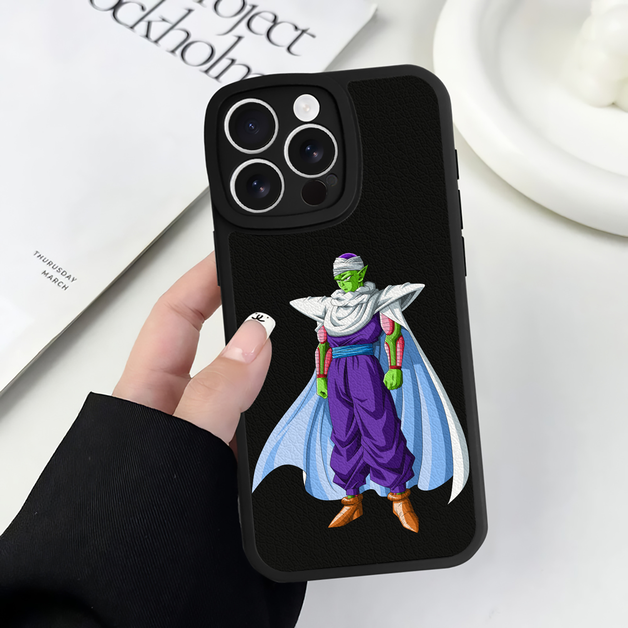 （画像用） ドラゴンボール ピッコロ DRAGON BALL Piccolo 【iPhone 16シリーズ対応】シリコンスマホケース（レザー調） 材質：シリコン